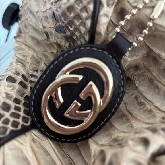 GUCCI PYTHON PURSE - Picture 2 of 16